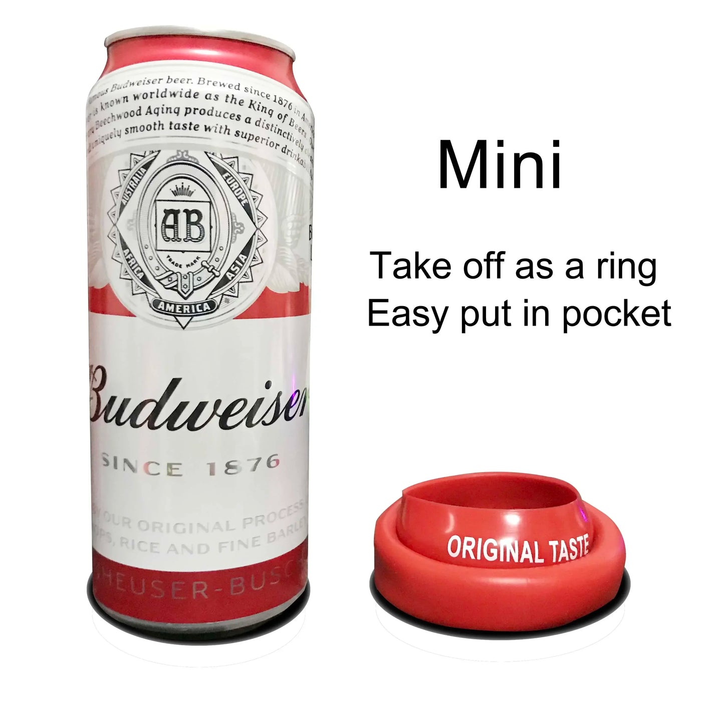 Silicone beer can cover