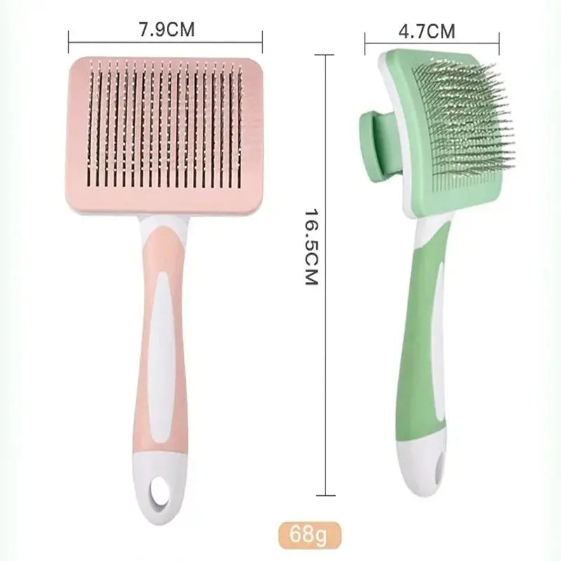 Puppy Brush Stainless Steel  Combs Massage Dog Grooming Brush Pet Hair Remover Cleaning Tools Soft Handle Cat Comb Brush Puppy