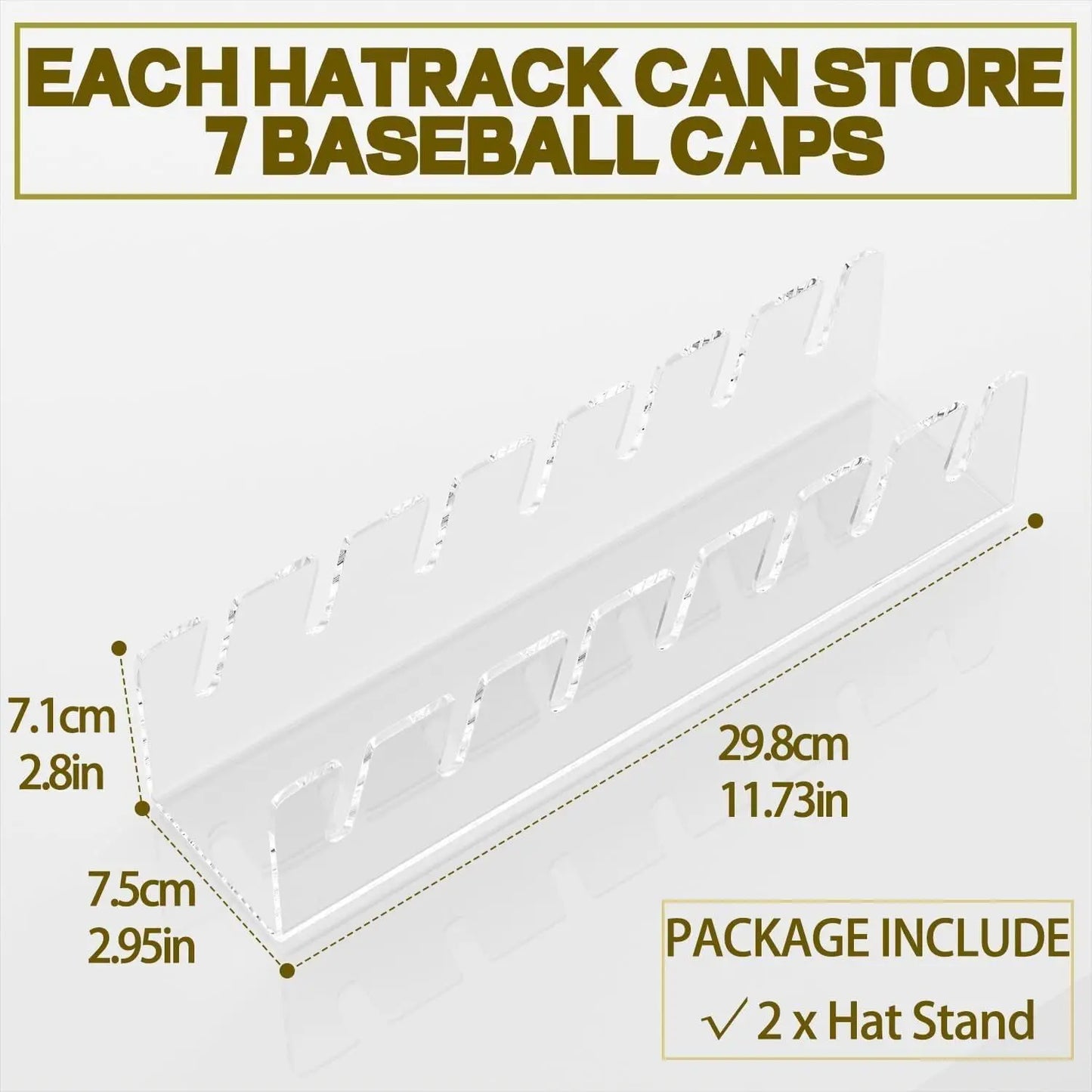 Home FurnitureLiving Room Furniture Baseball Cap Holder Home Baseball Cap Rack Storage Acrylic Hat Rack Coat Racks