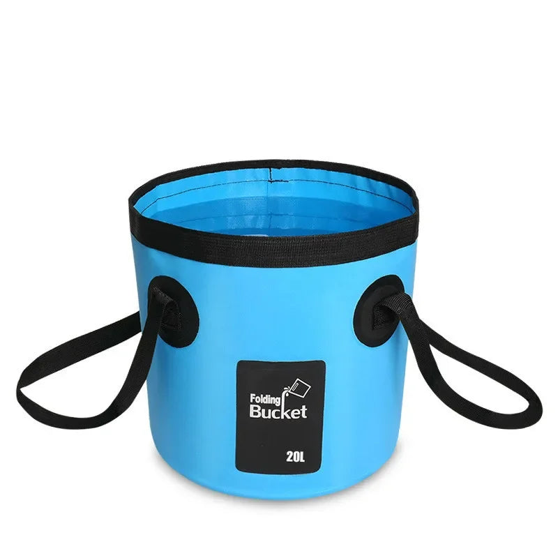 12L 20L Bowl Sink Washing Bag Car Wash Bucket Portable Outdoor Travel Foldable Water Multifunction Folding