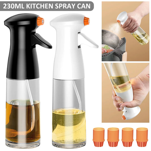 Oil Sprayer for Cooking 230ml Olive Oil Spray Bottle Olive Oil Spray for Cooking Baking Roasting Grilling Salad Glass Bottle