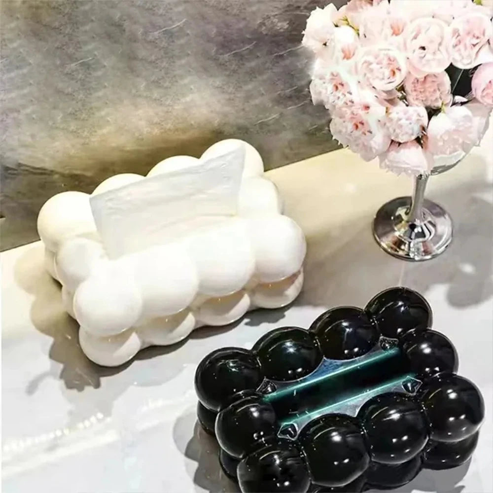 Cloud Design Tissue Box Living Room Coffee Table Towel Dispenser Desktop Paper Storage Holder Kitchen Decor Car Tissue Organizer