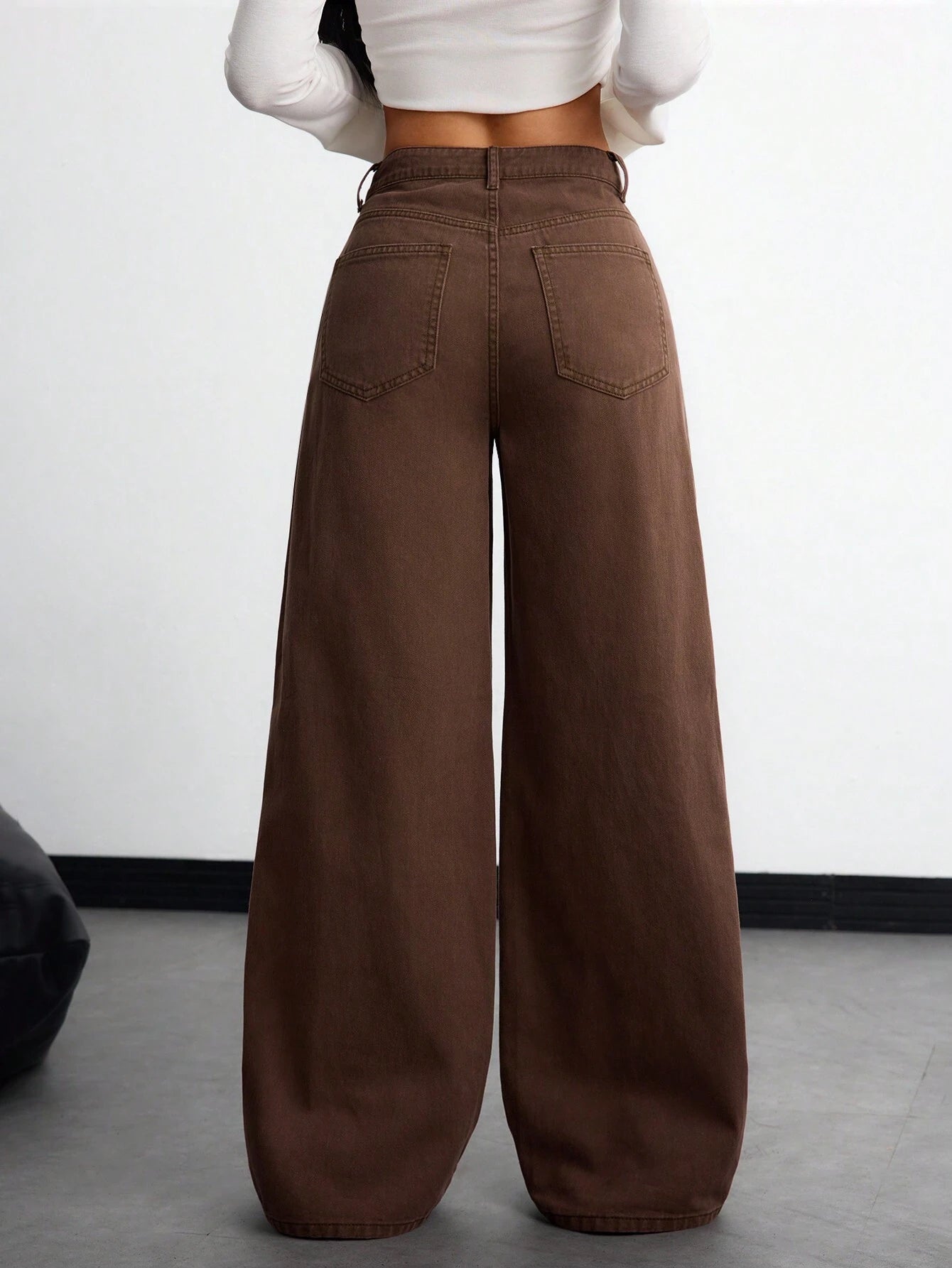 Women'S Pocketed Denim Pants